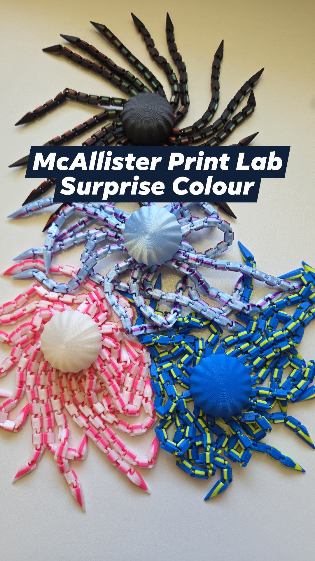 McAllister Print Lab - Jelly Fish Fidget Spinners