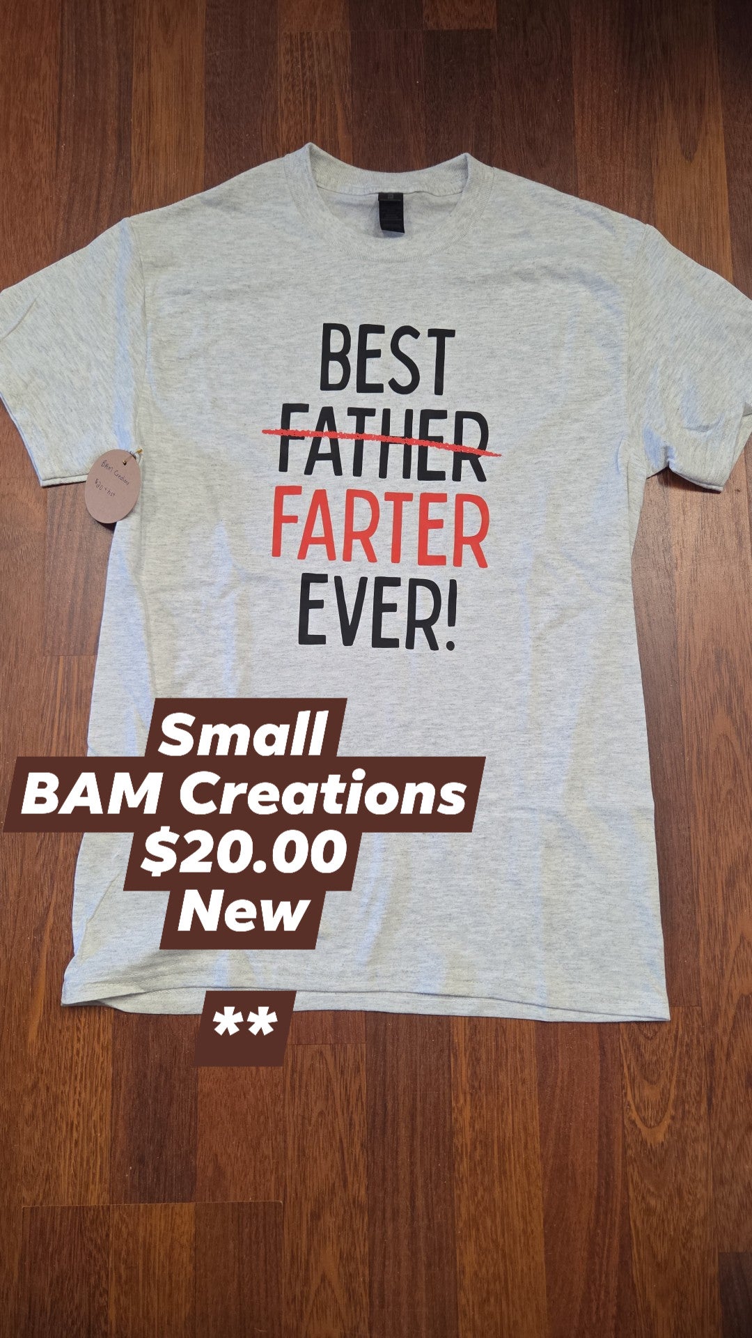 Bam Creations - Men's Small - New - Best Farter