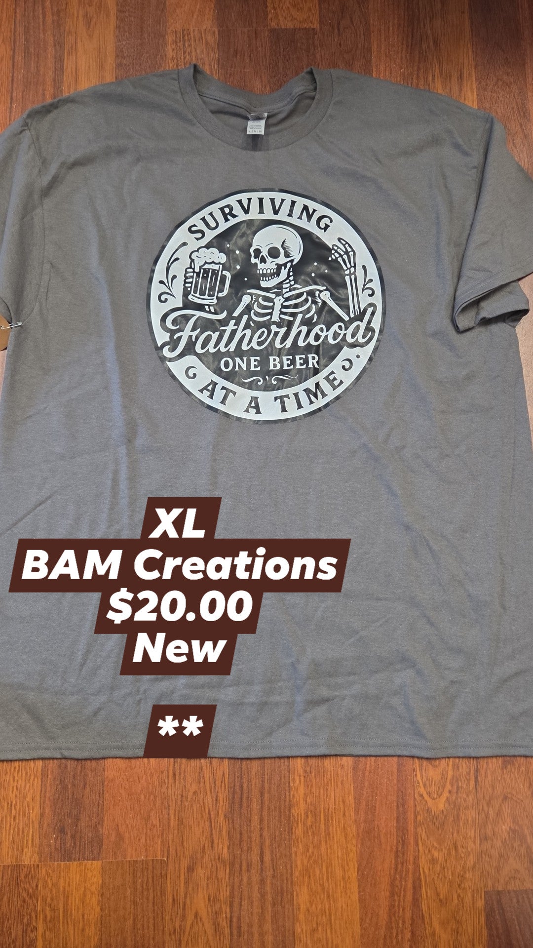 Bam Creations - Men's XL - New - Surviving Fatherhood
