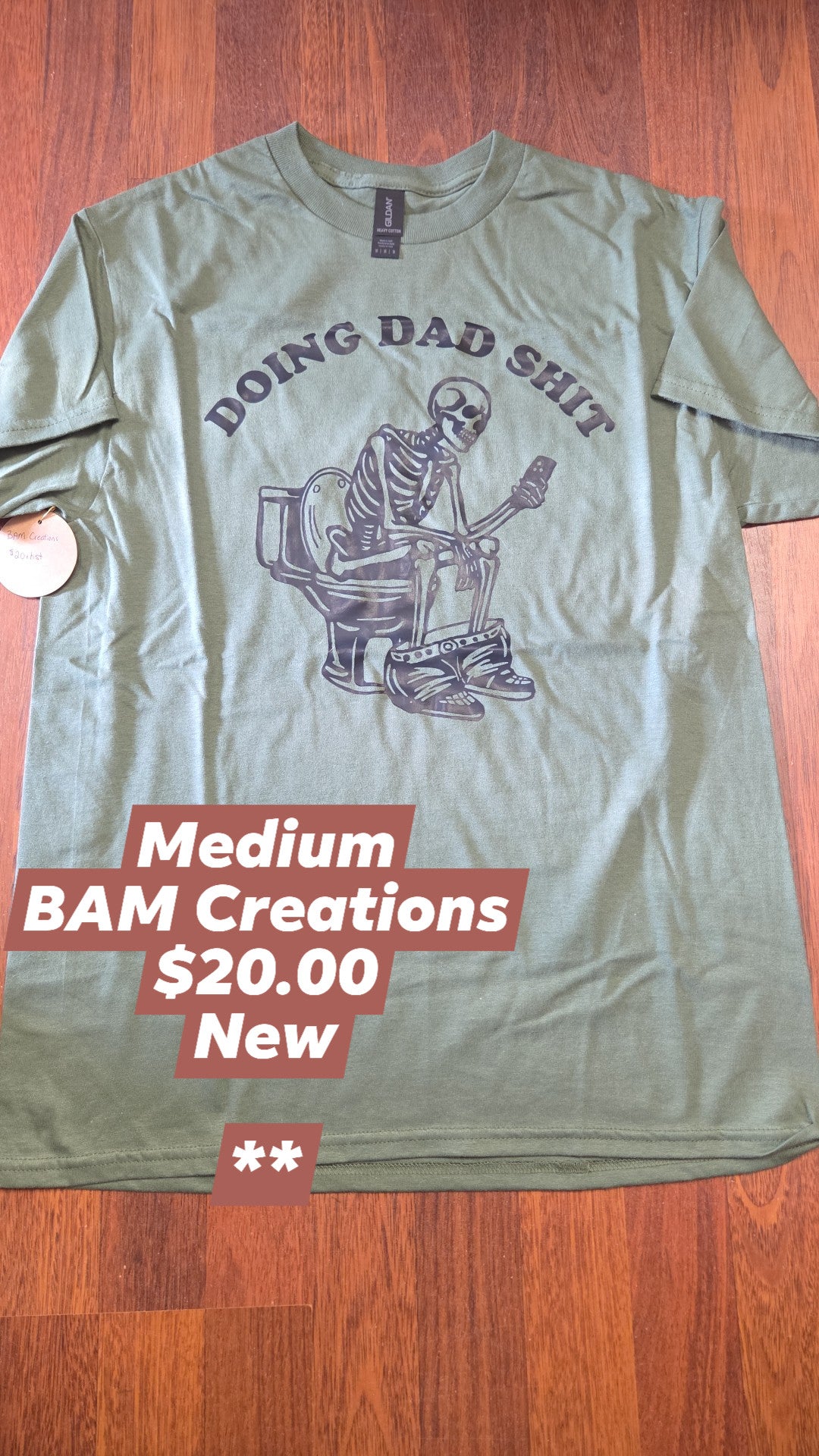 Bam Creations - Men's Medium - New - Doing Dad Shit