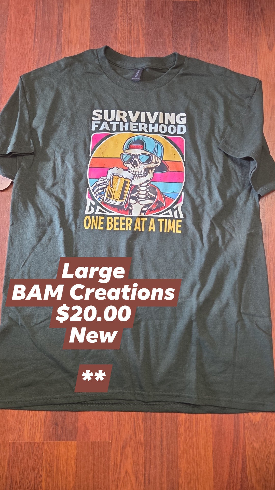 Bam Creations - Men's Large - New - Surviving Parenthood
