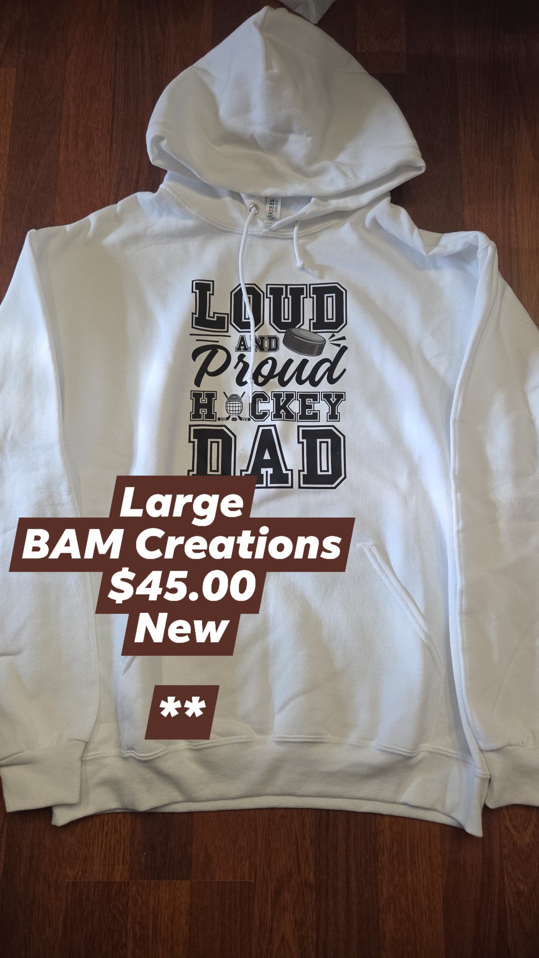 Bam Creations - Men's Large - New - Loud and Proud