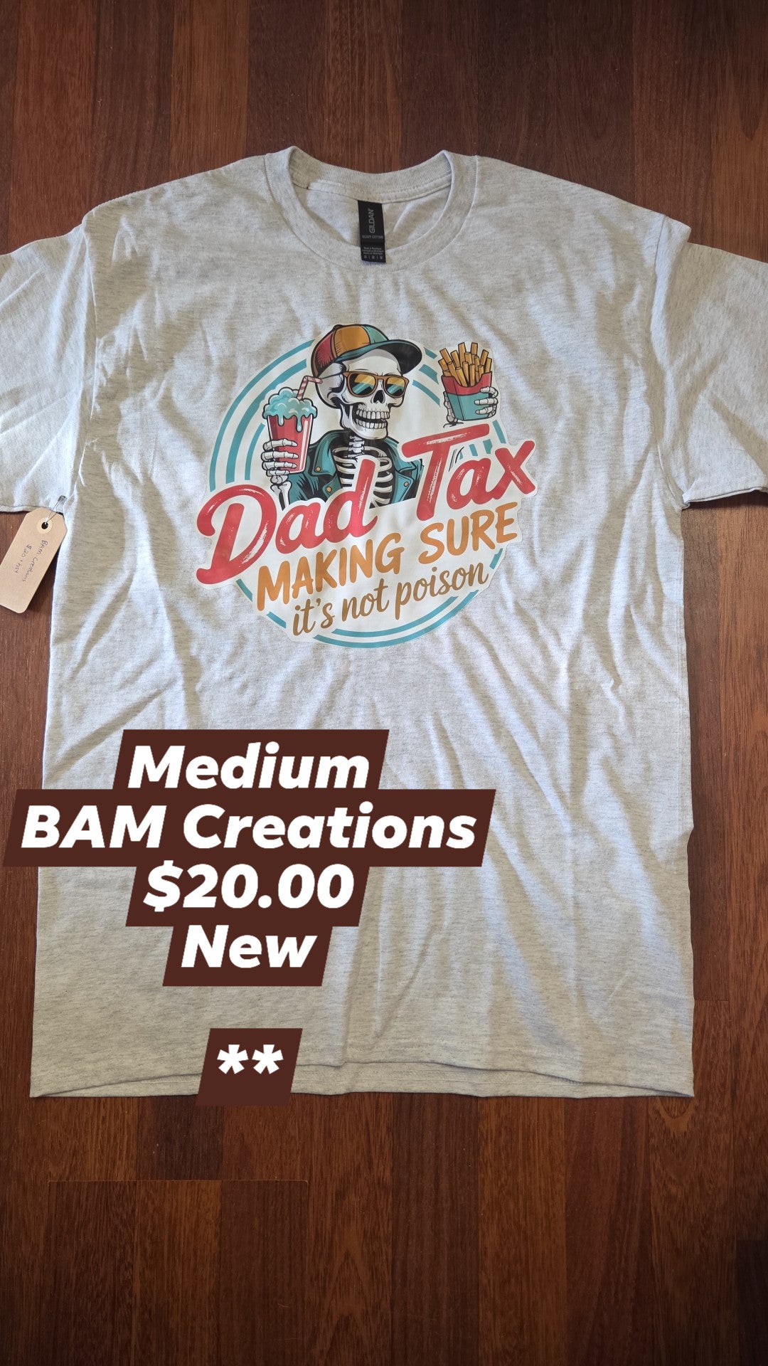 Bam Creations - Men's Medium - New - Dad Tax