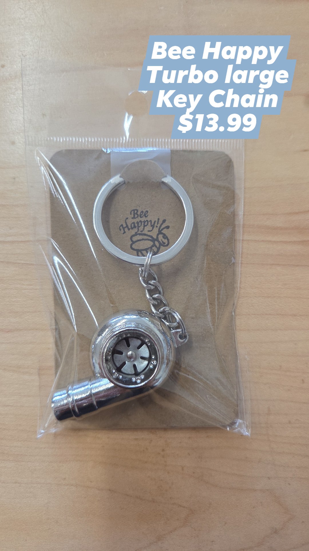 Bee Happy - Key Chain - Turbo Large