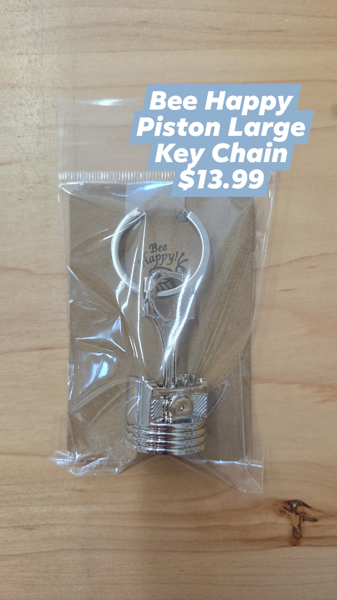 Bee Happy - Key Chain - Piston Large