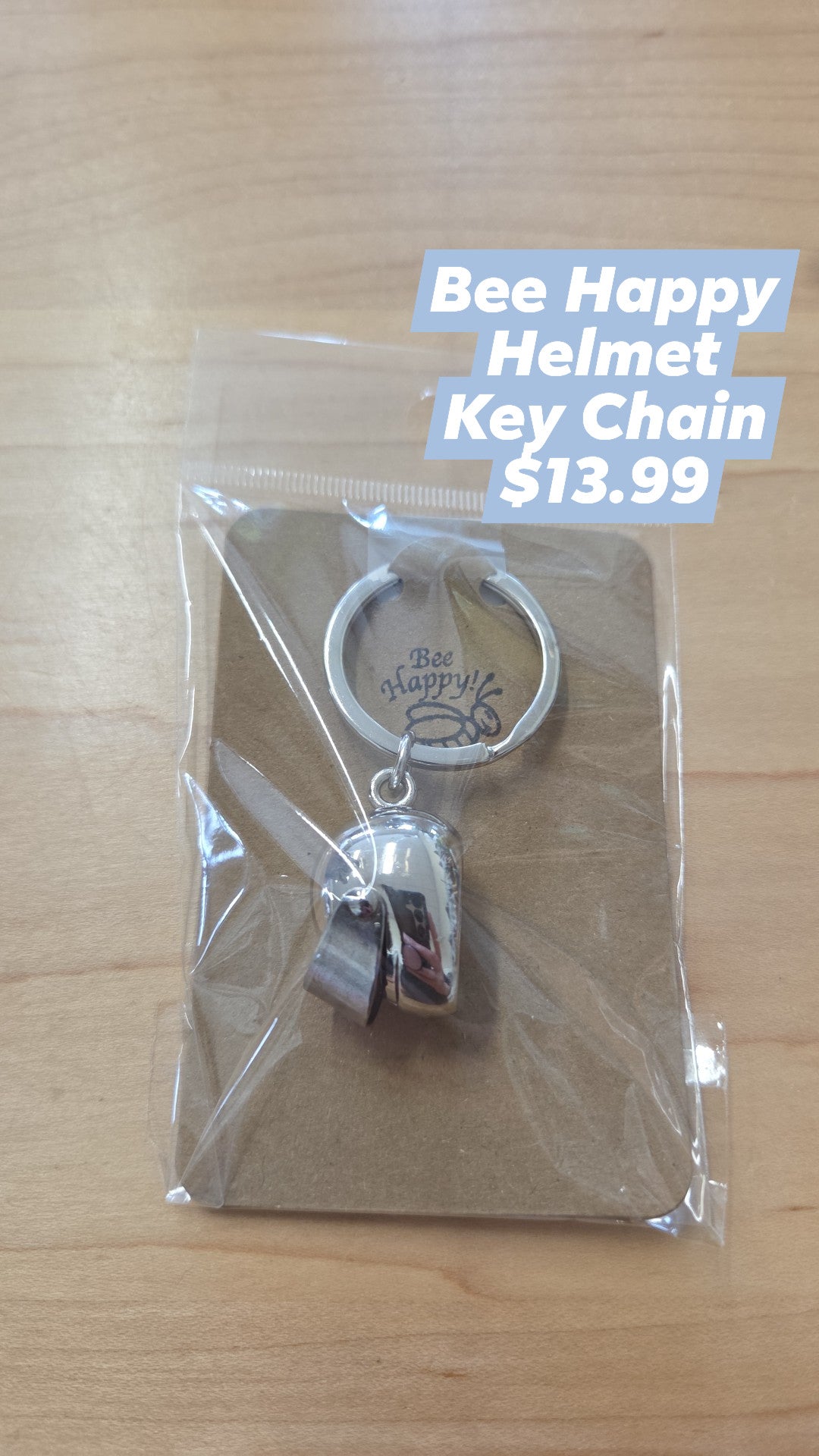 Bee Happy - Key Chain - Helmet