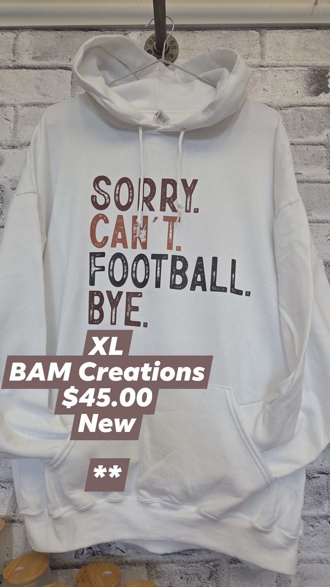 Bam Creations - Men's XL - New - Sorry, Cant