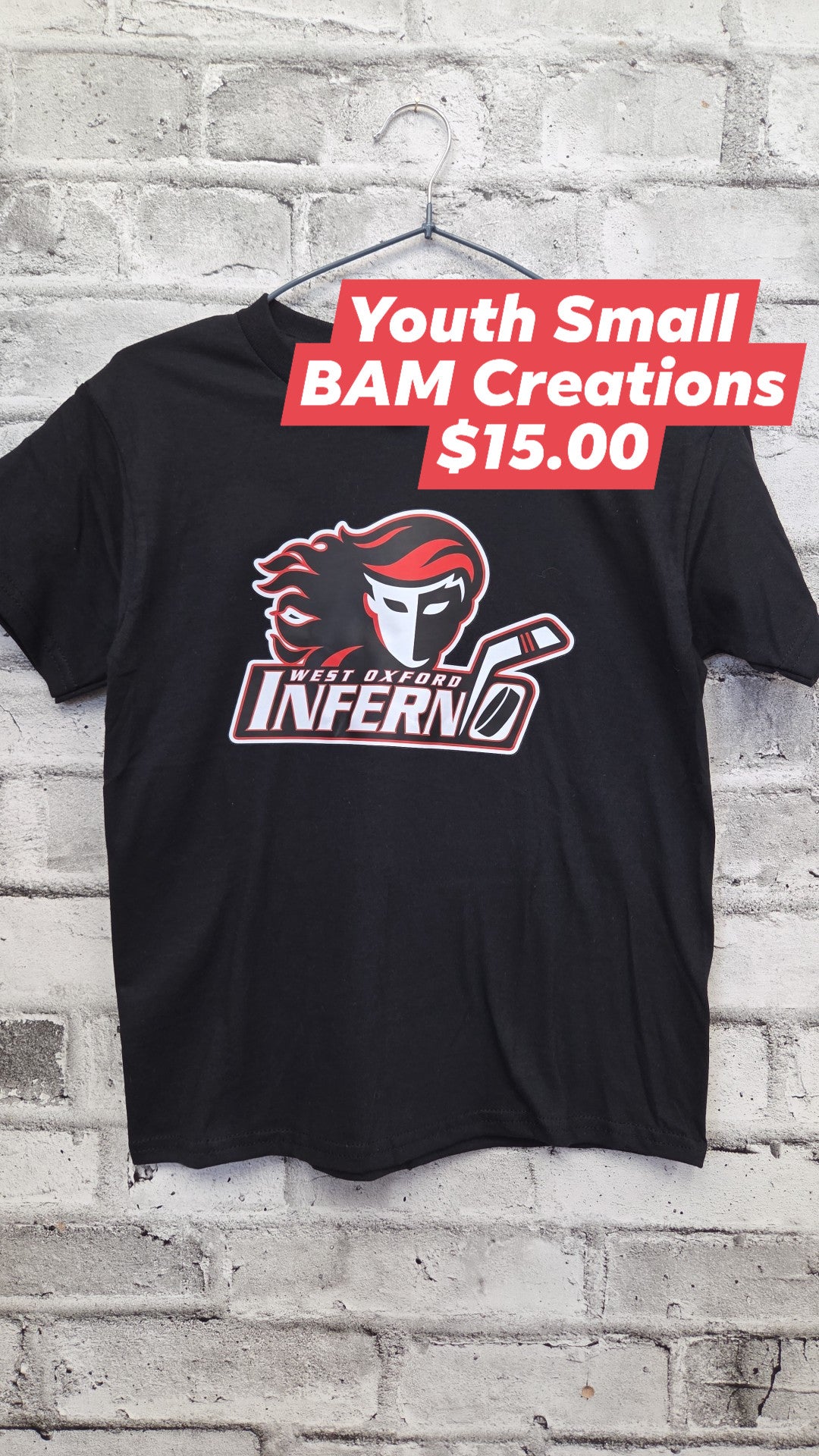 BAM Creations - Inferno - Youth Small - Black Tee