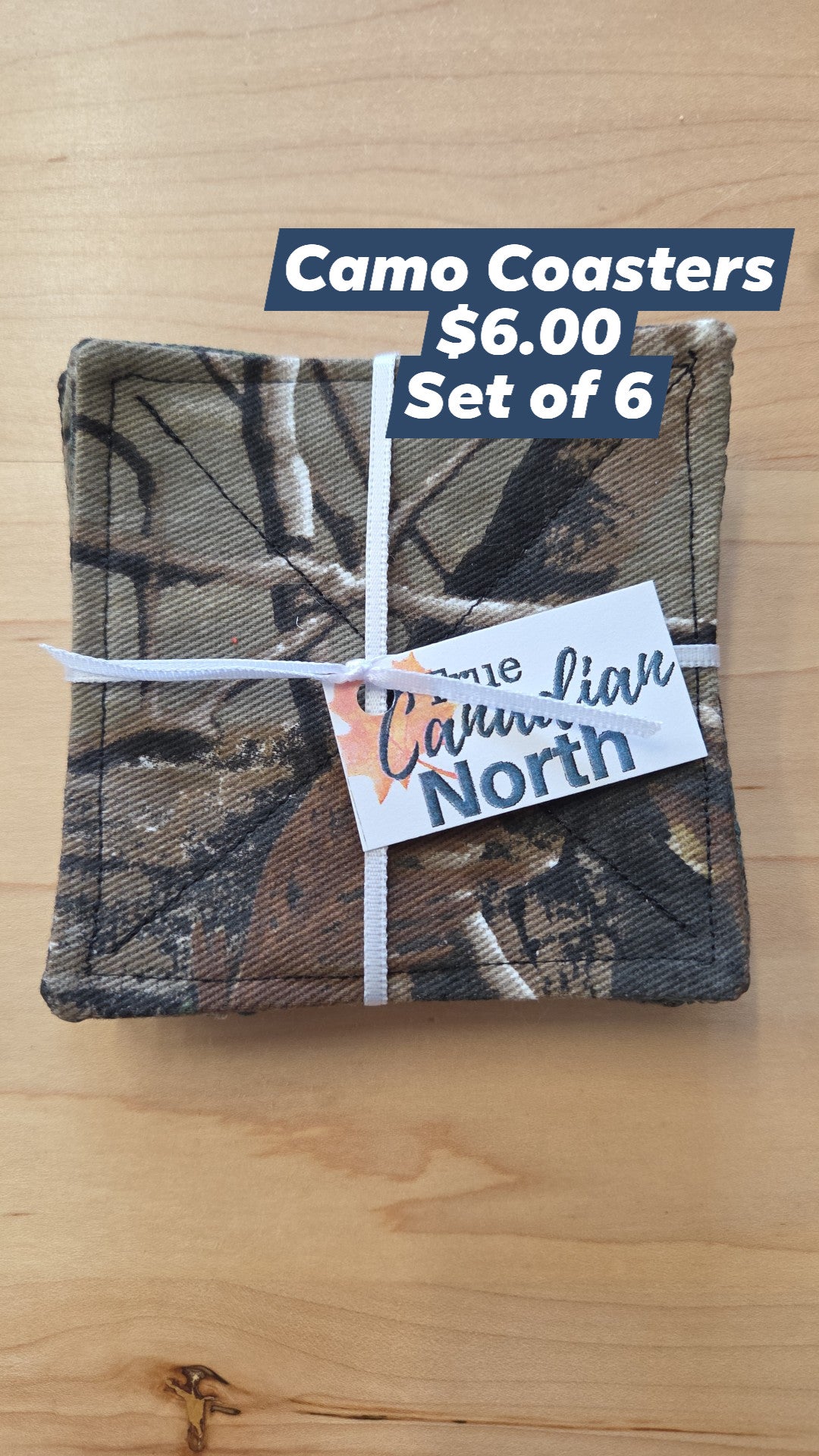 True Canadian North - Camo Coasters