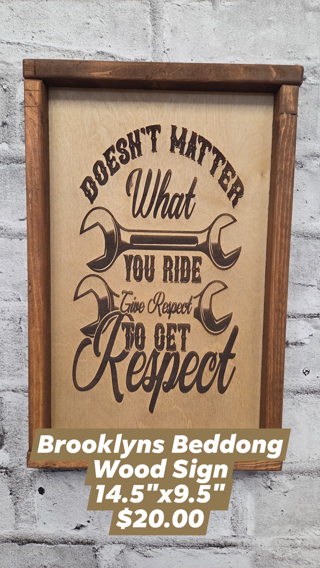 Brooklyns Bedding - Sign - Doesn't Matter What