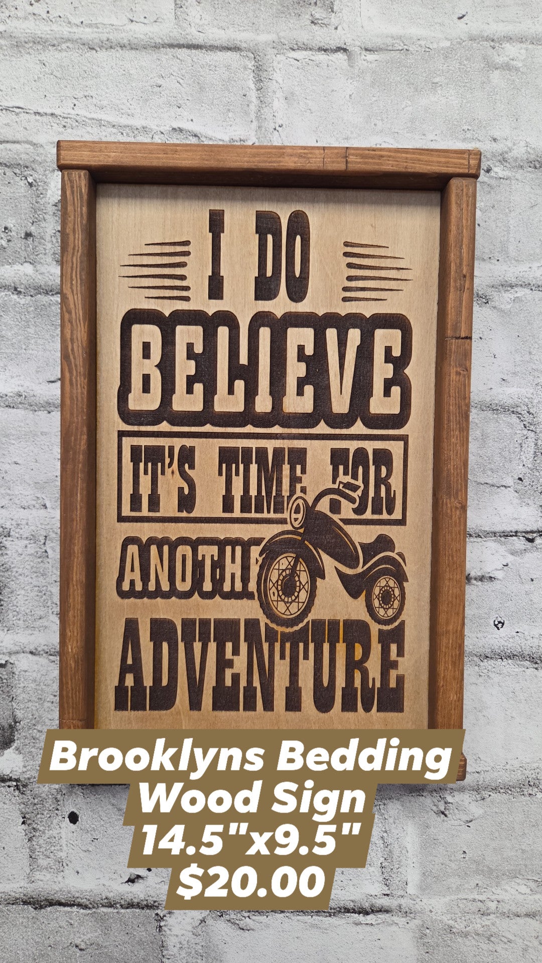 Brooklyn's Bedding - Sign - I Do Believe