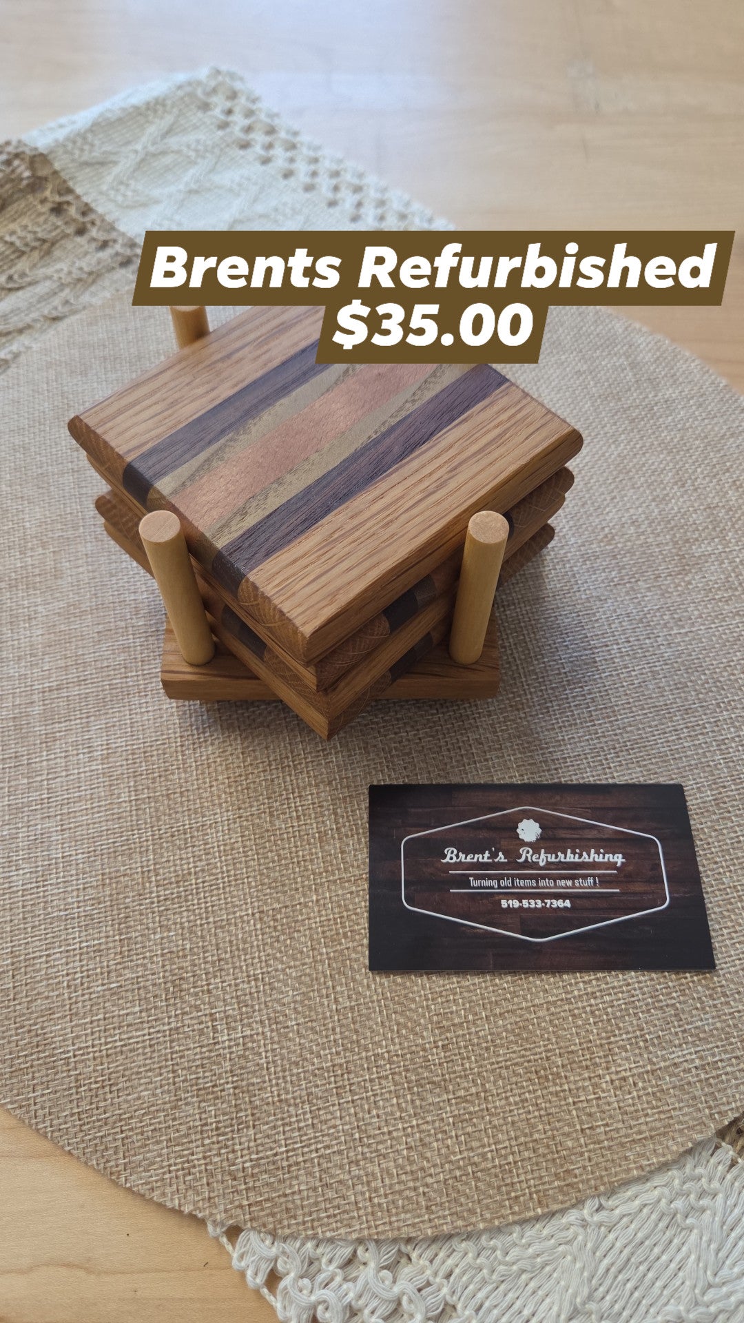 Brents Refurbished - Coasters with stand