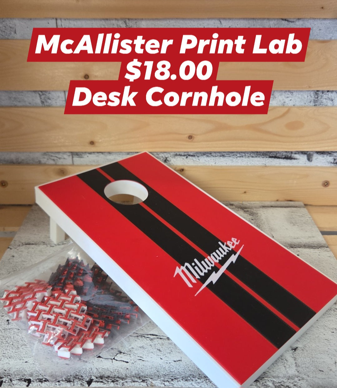 McAllister Print Lab - Desk Cornhole