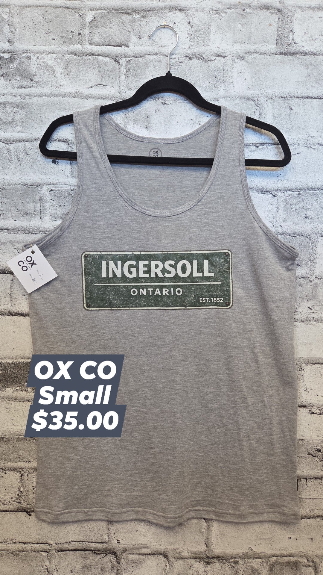 OX CO - Adult Tank - Ingersoll - Small - In Stock