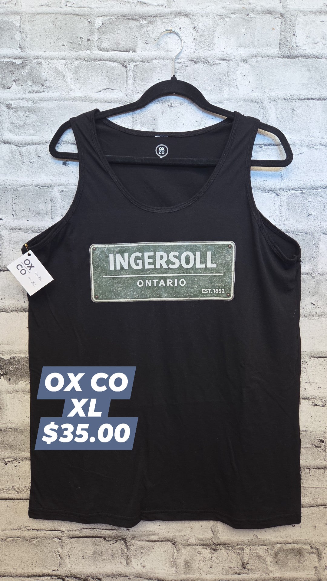 OX CO - Adult Tank - Ingersoll - XL - In Stock