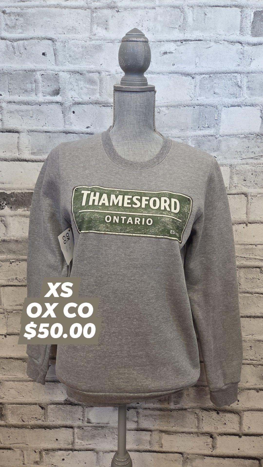OX CO - Adult Crew - Thamesford - XS - In Stock