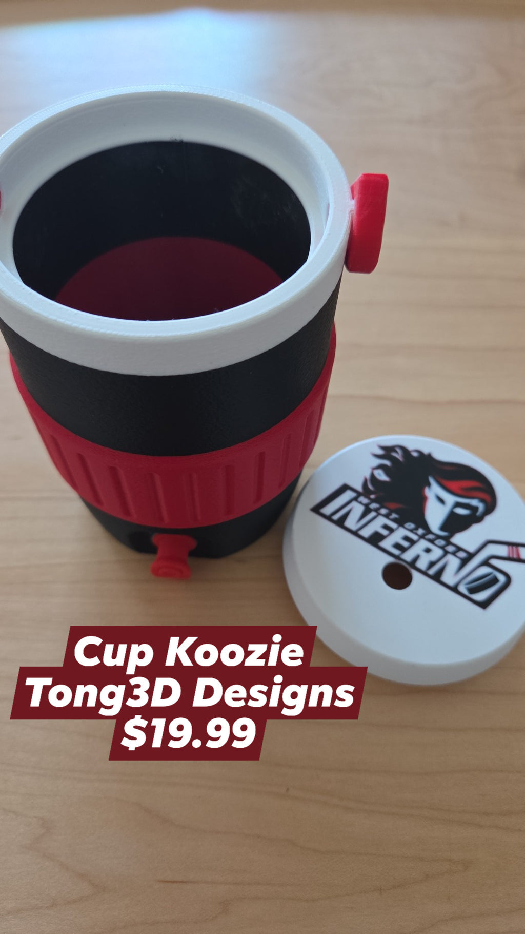 Tong 3D Designs - Inferno - Cup Koozie