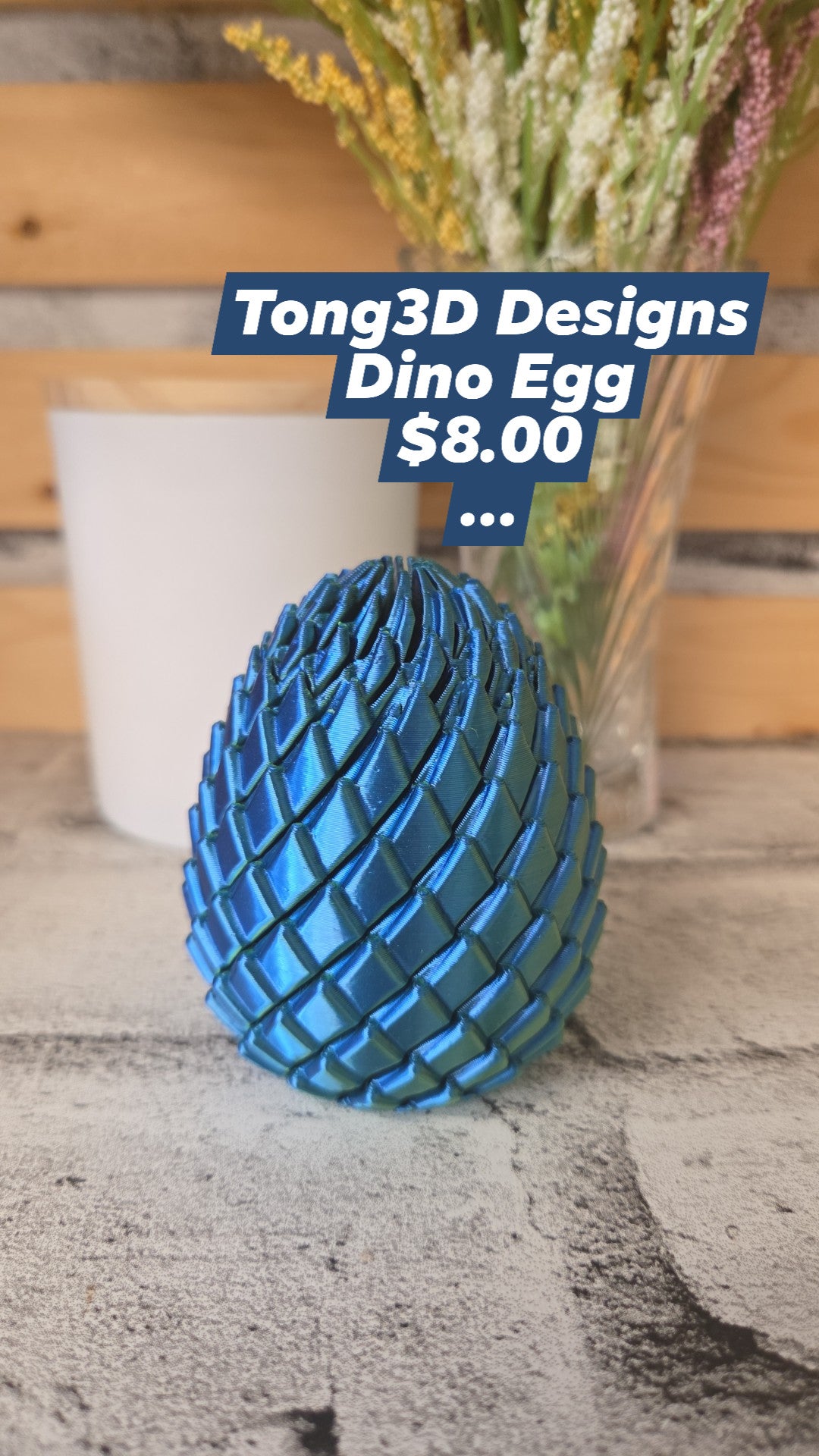 Tong 3d Designs - Dino Egg