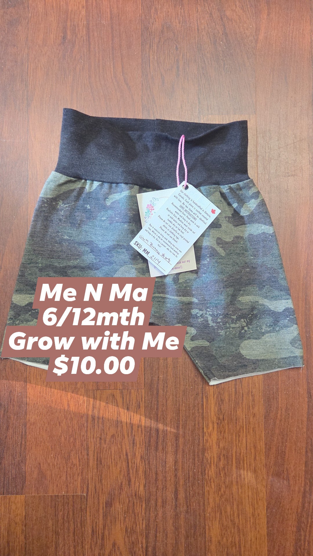 Me n Ma - Grow with me short - 6/12mth