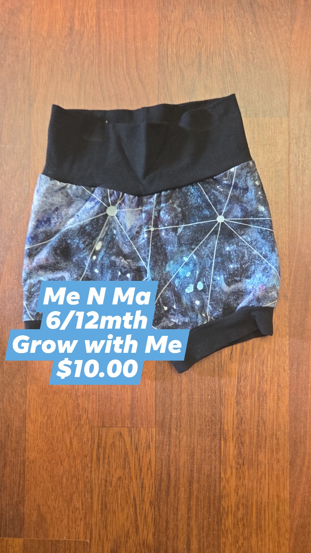 Me n Ma - Grow with me short - 6/12mth - Galaxy