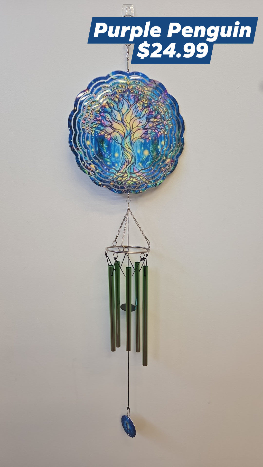 The Purple Penguin - Wind Chimes - Multiple Designs
