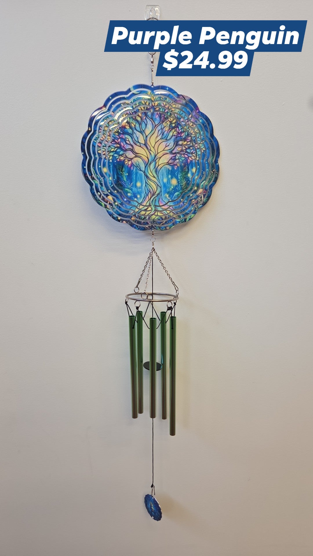 The Purple Penguin - Wind Chimes - Multiple Designs