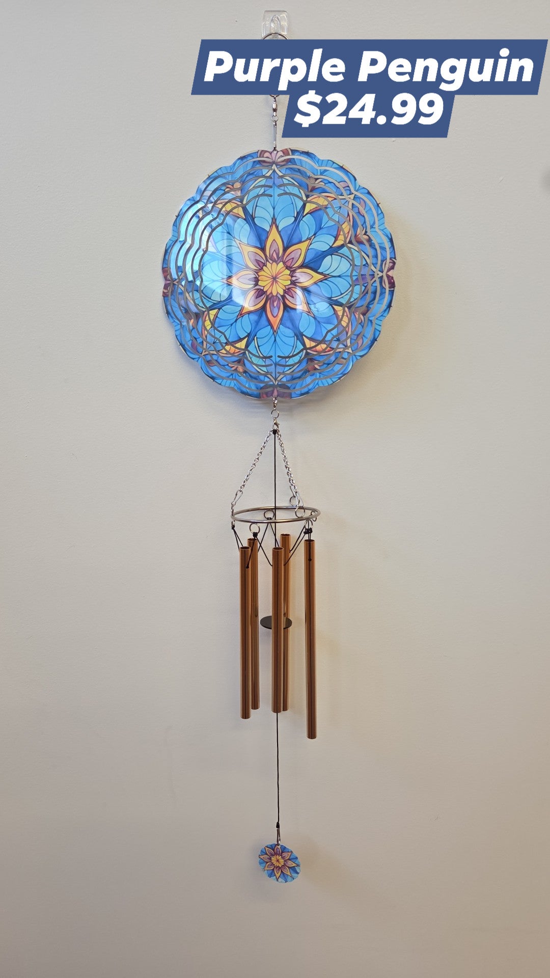 The Purple Penguin - Wind Chimes - Multiple Designs