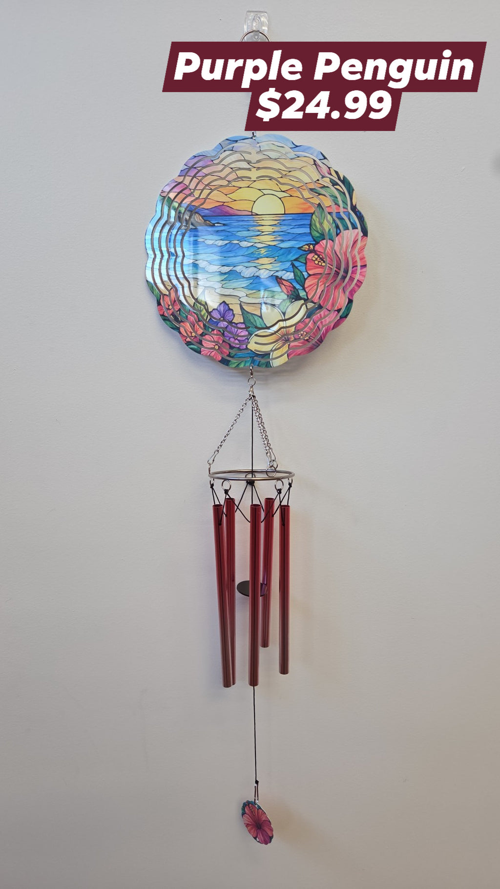 The Purple Penguin - Wind Chimes - Multiple Designs