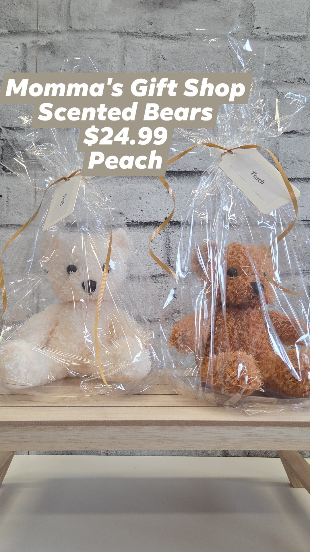 Momma's Gift Shop - Dipped Bear Room Fresheners - Peach
