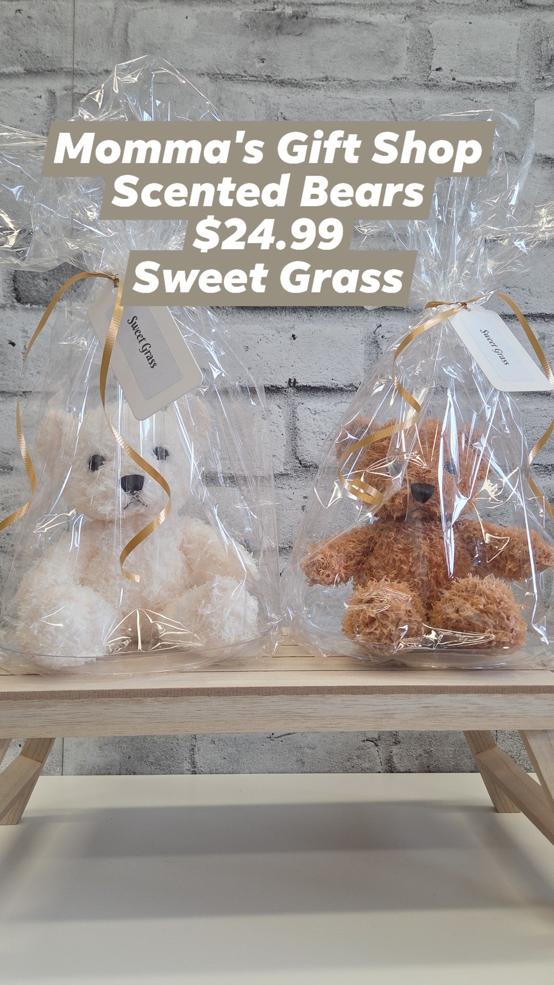 Momma's Gift Shop - Dipped Bear Room Fresheners - Sweet Grass