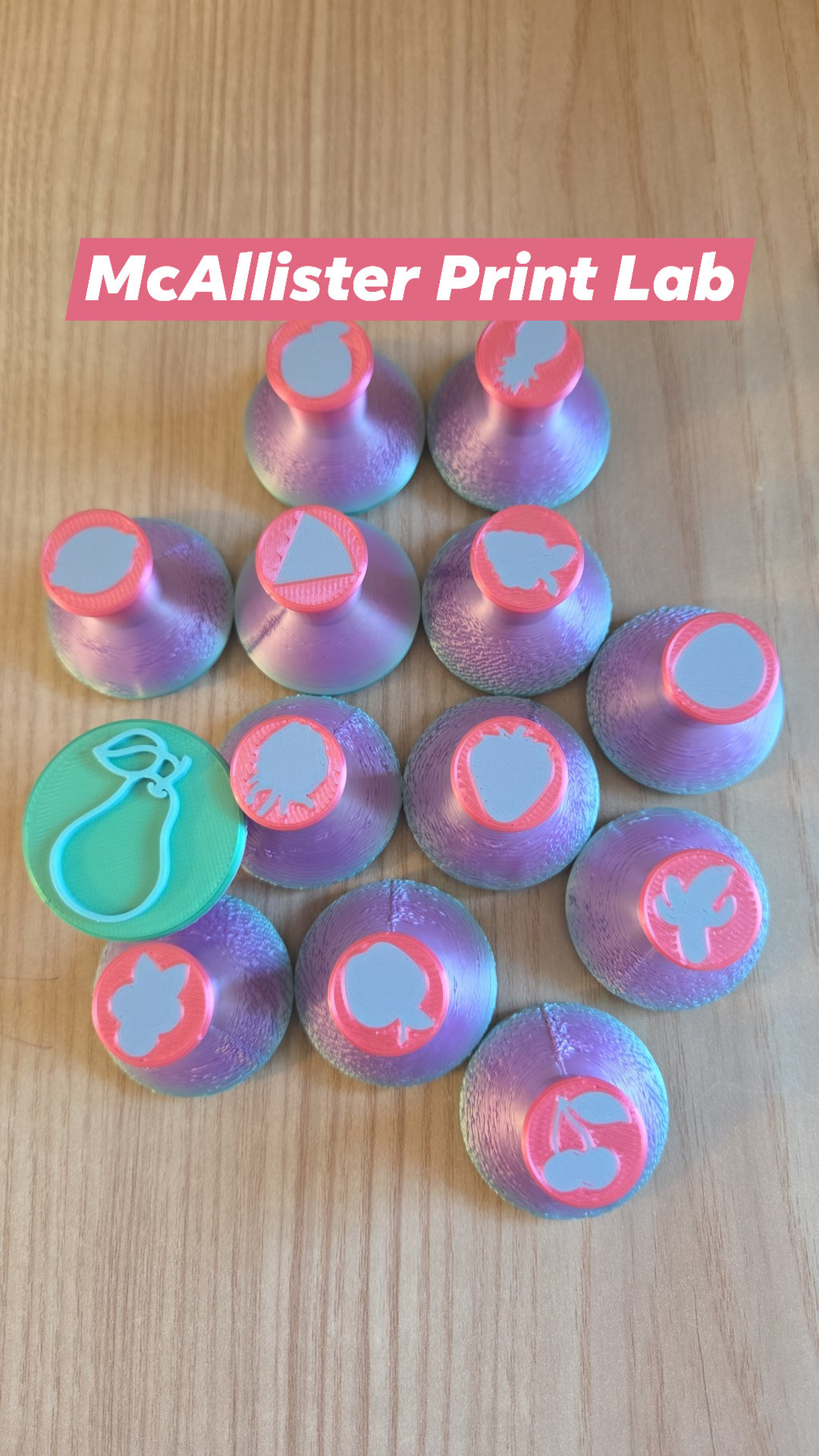 McAllister Print Lab - Play Dough Press Sets - Multiple Designs