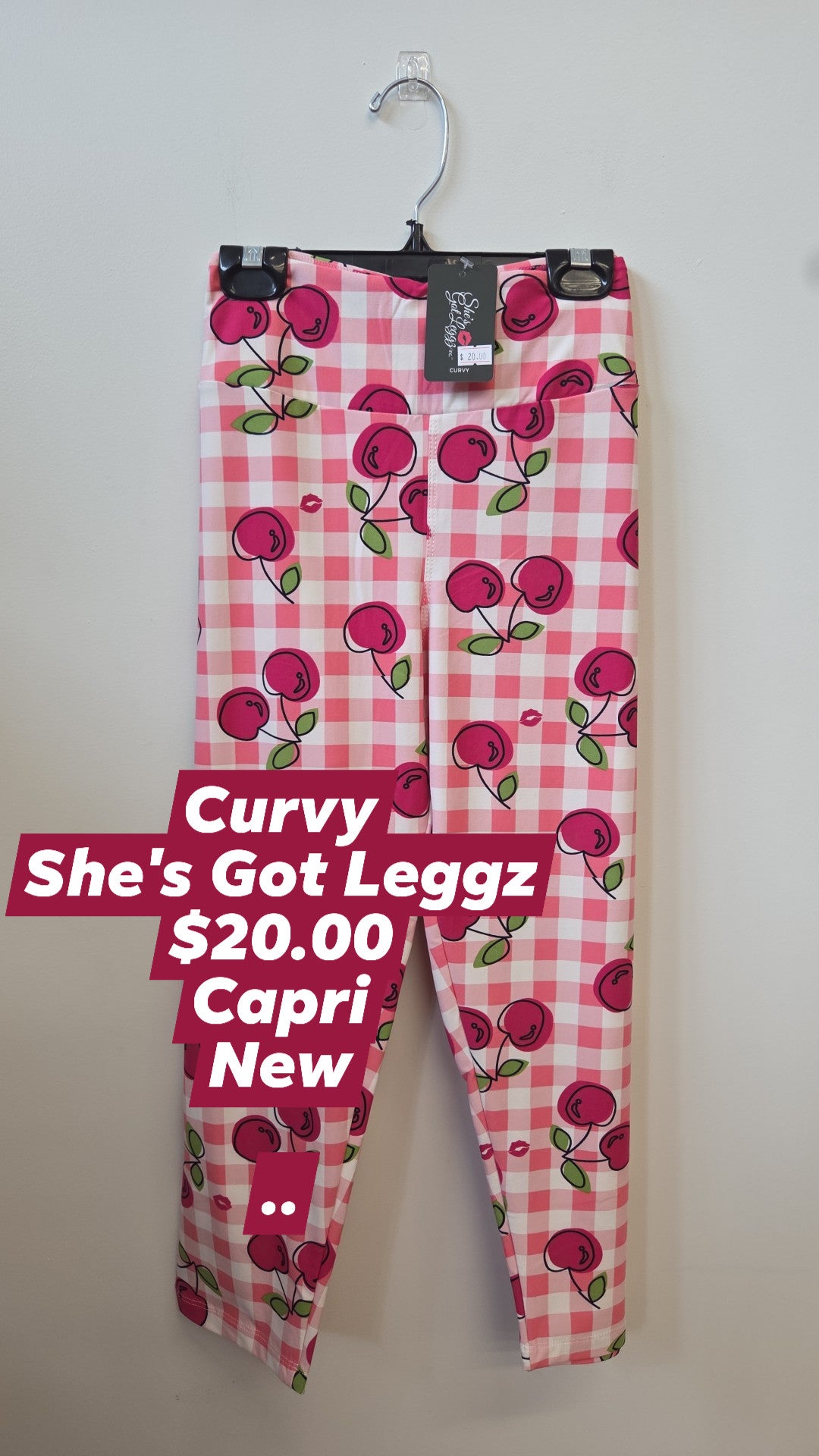 She's Got Leggz - Curvy - Capri - Cherries/Lemons