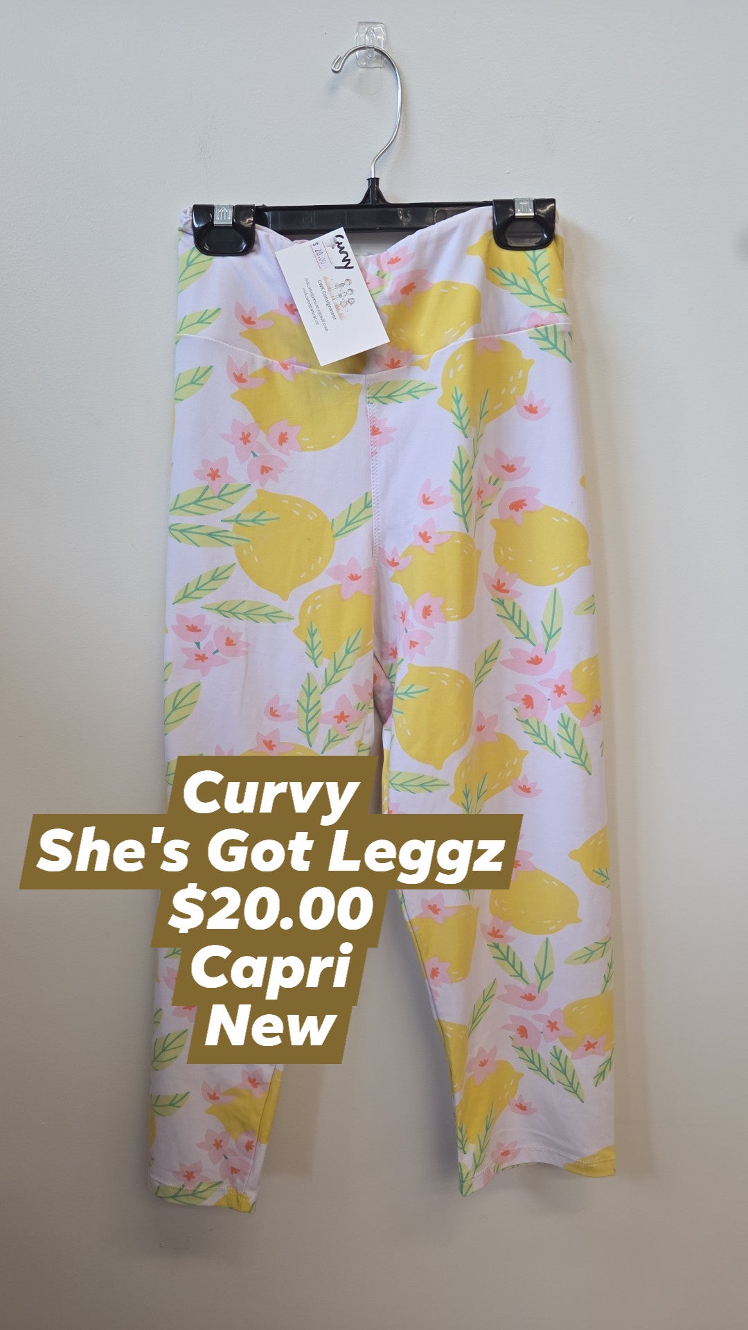 She's Got Leggz - Curvy - Capri - Cherries/Lemons