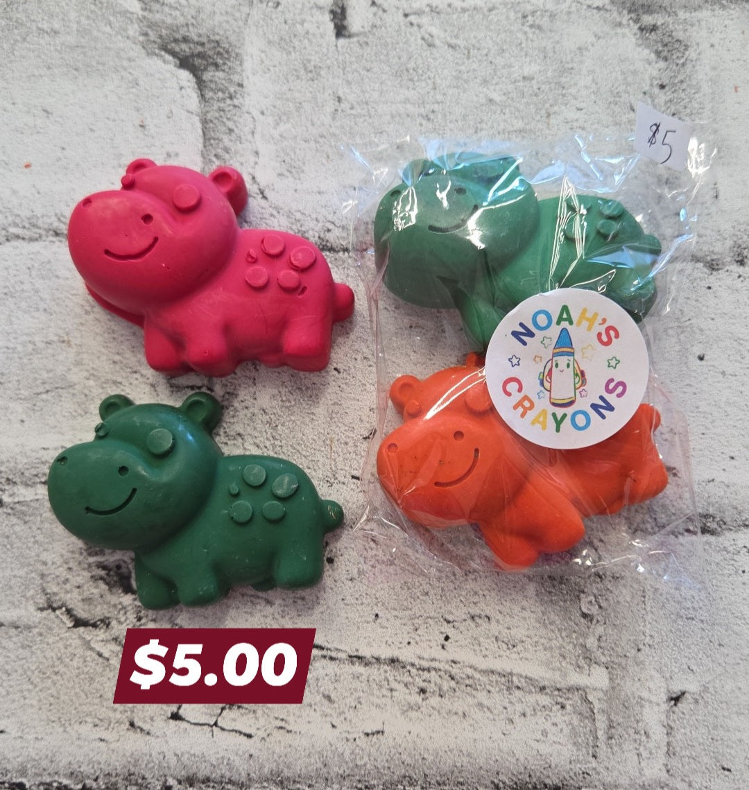 Noah's Crayons - Hippos - Surprise Colours