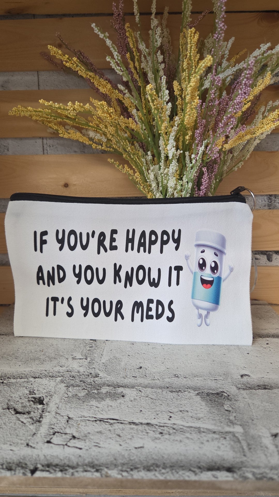 The Purple Penguin - If your happy and you know it - Zipper Pouch