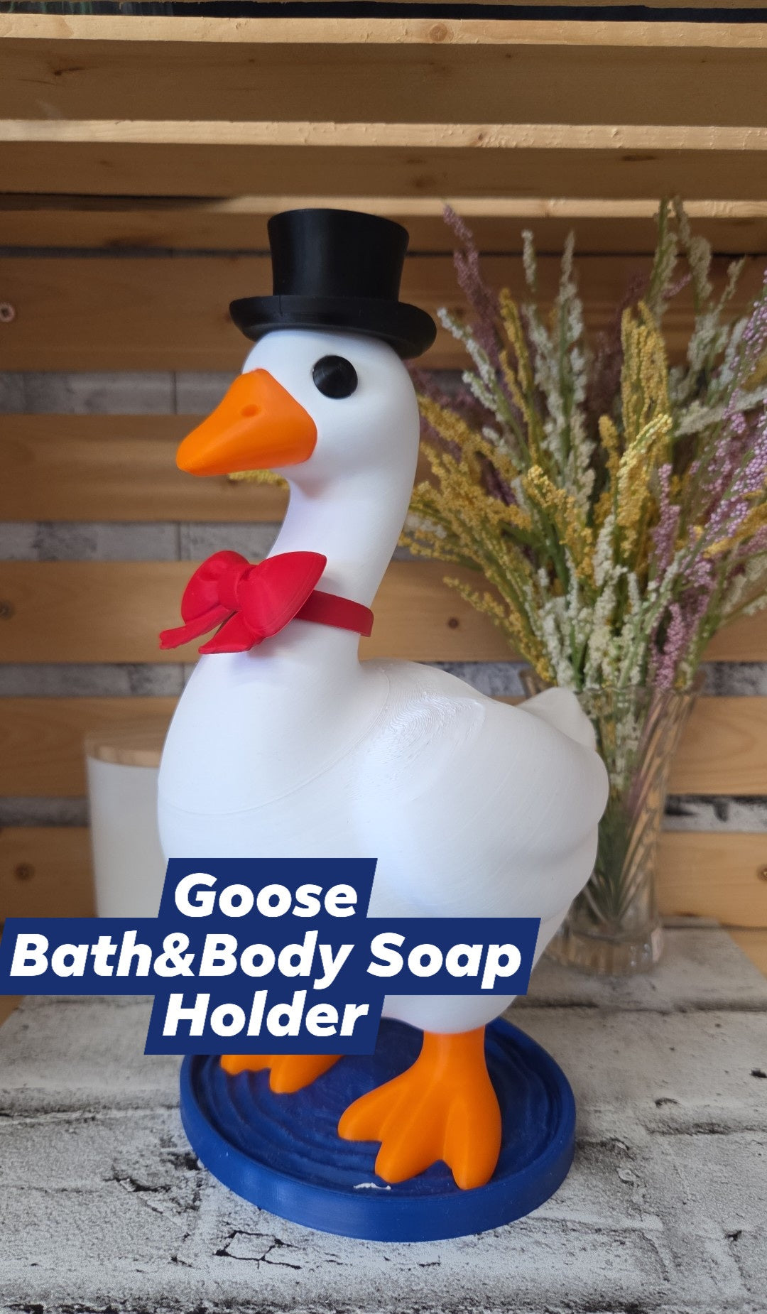 Tong3D Designs - Bath & Body Foaming Soap Holder - Porch Goose