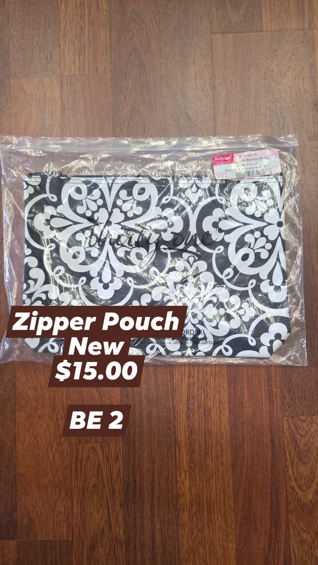Thirty-One - Zipper Pouch - New