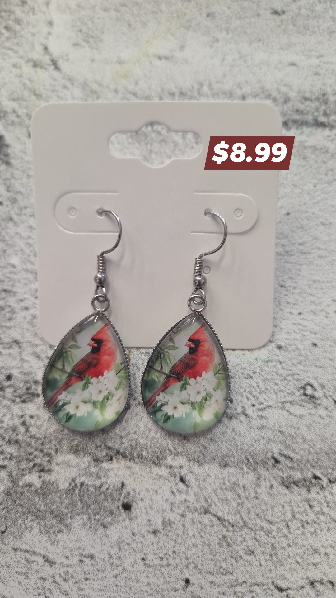 SparkleLane Jewelry - Earrings - Adult - Cardinal