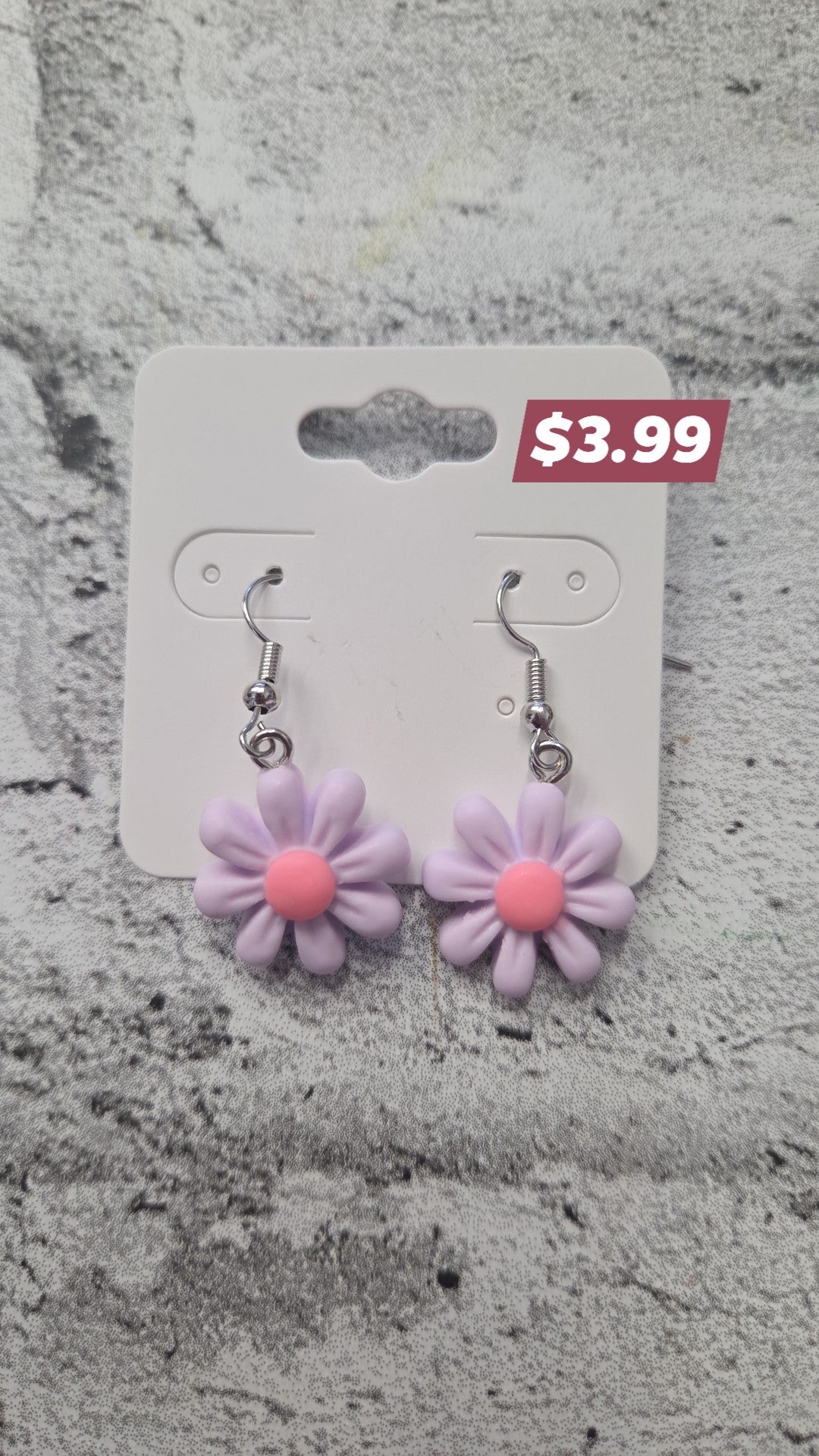 SparkleLane Jewelry - Earrings - Children's - Purple & Pink Flower