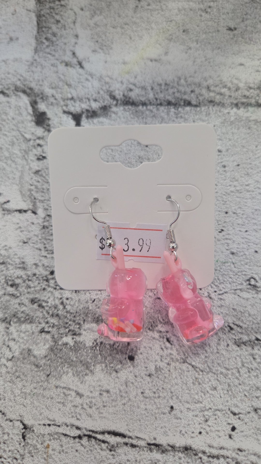 SparkleLane Jewelry - Earrings - Children's - Pink Bears