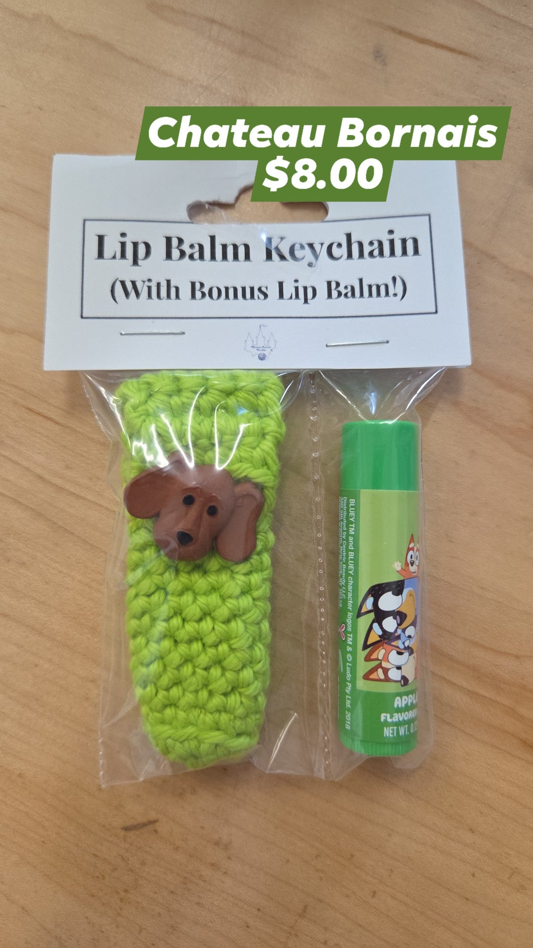 Chateau Bornais - Lip Balm & Keychain - Bluey