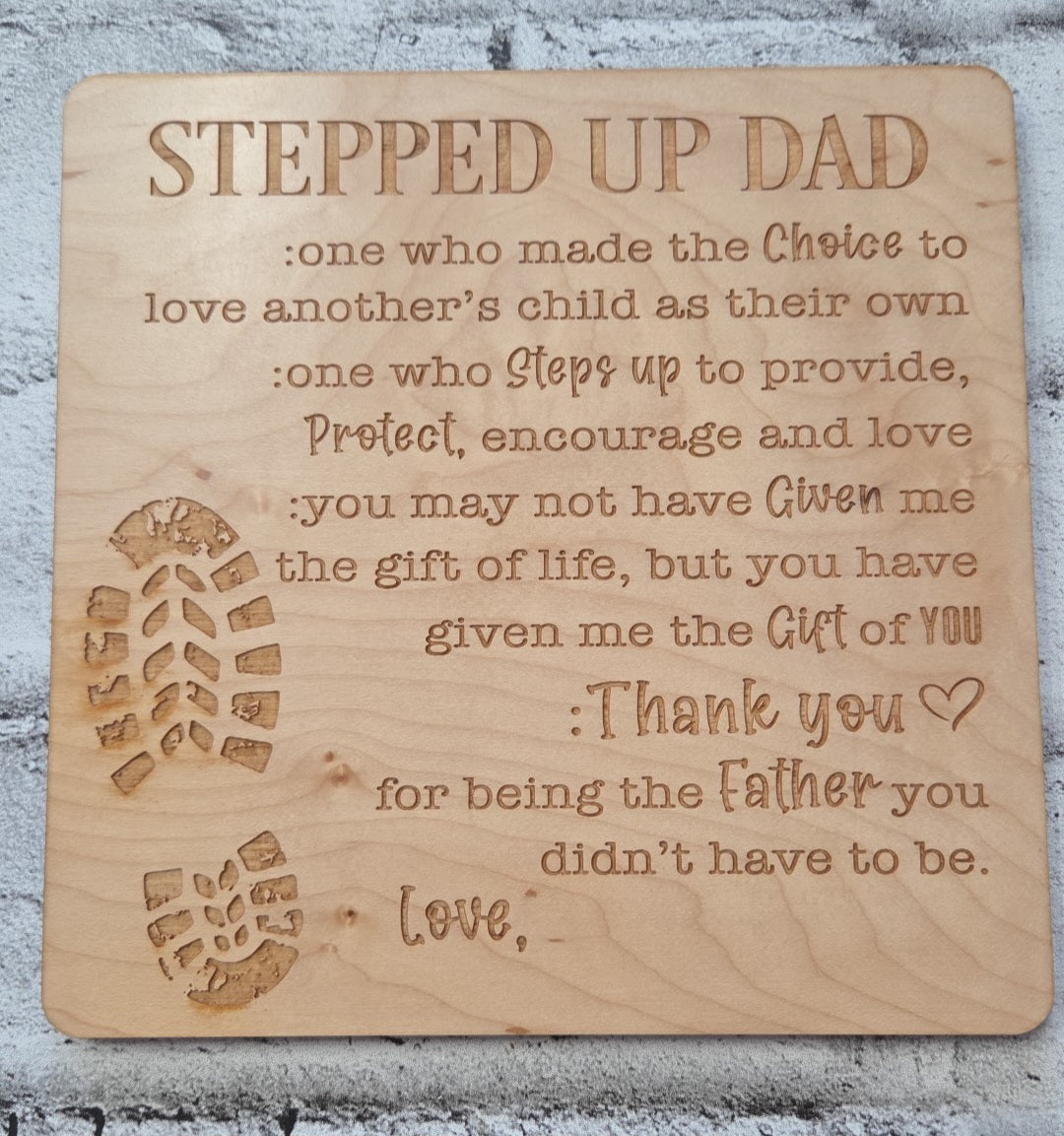 Camy Girl Makery - Grandpa, Papa, Opa, Dad, Stepped Up Dad Signs