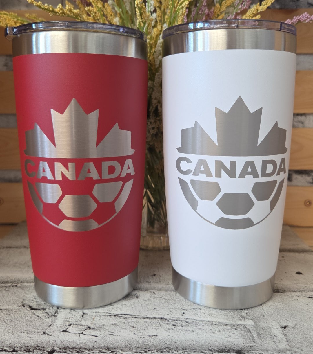 Family Company - Canada Soccer - Stainless Steel Cup - Red/White