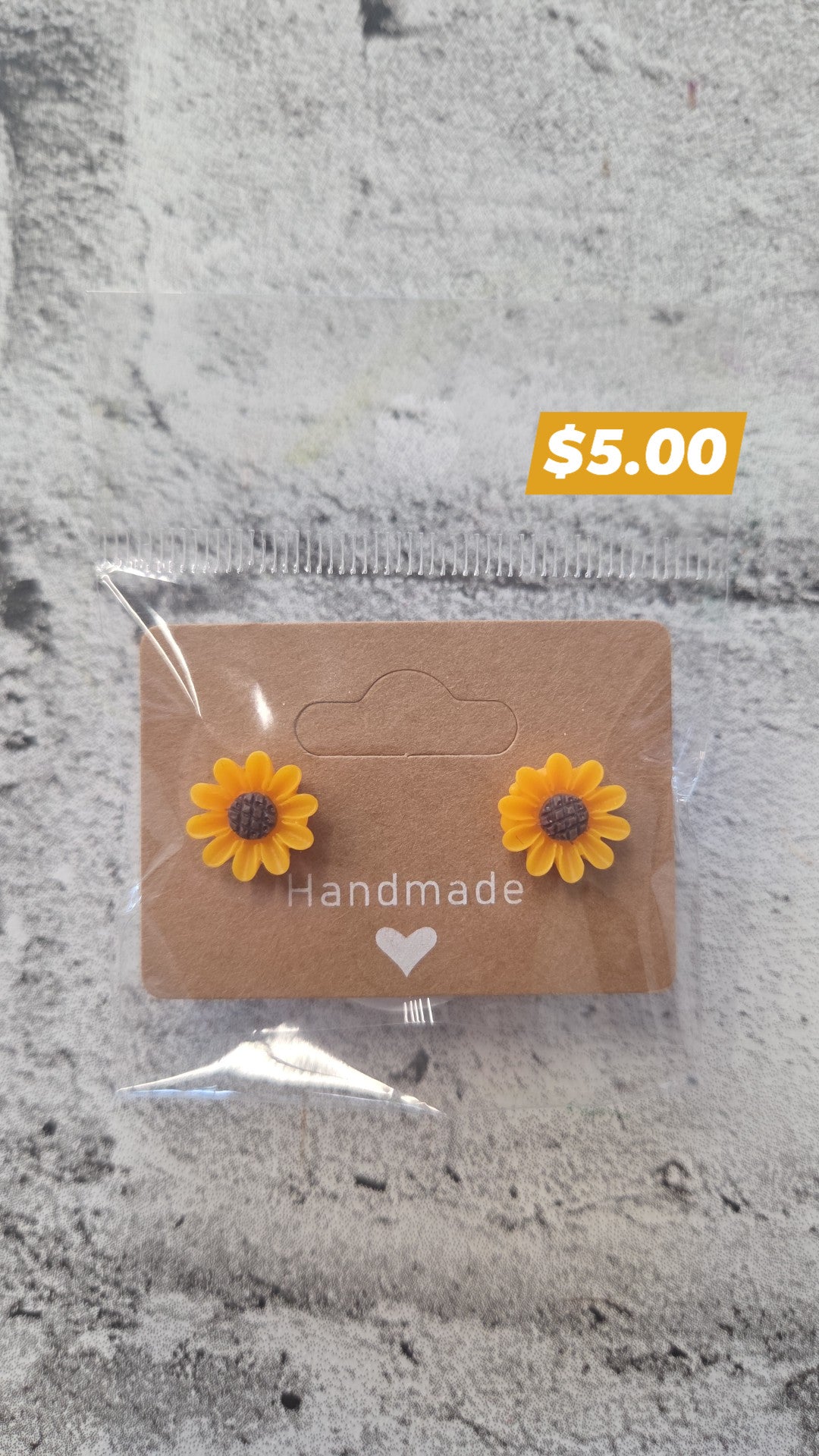 A Woman and a Stud - Earrings - Flowers