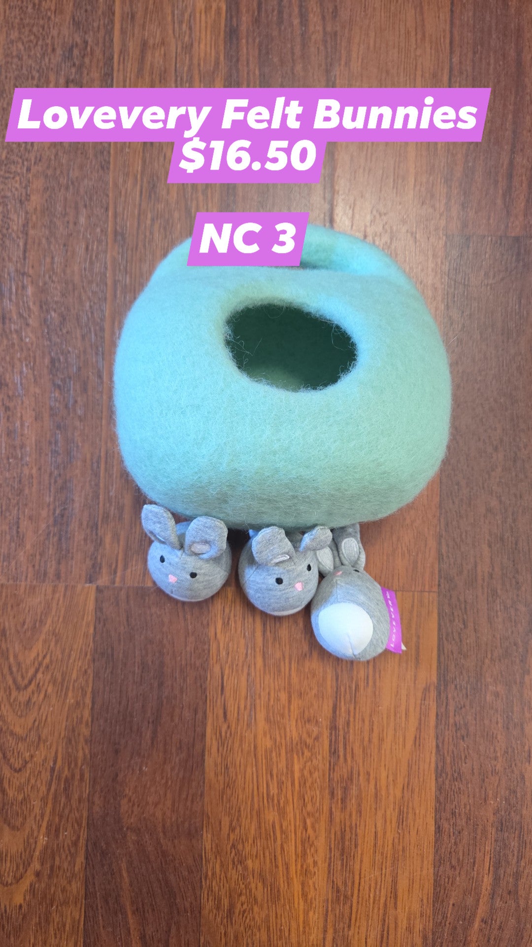 Lovevery Felt Bunnies
