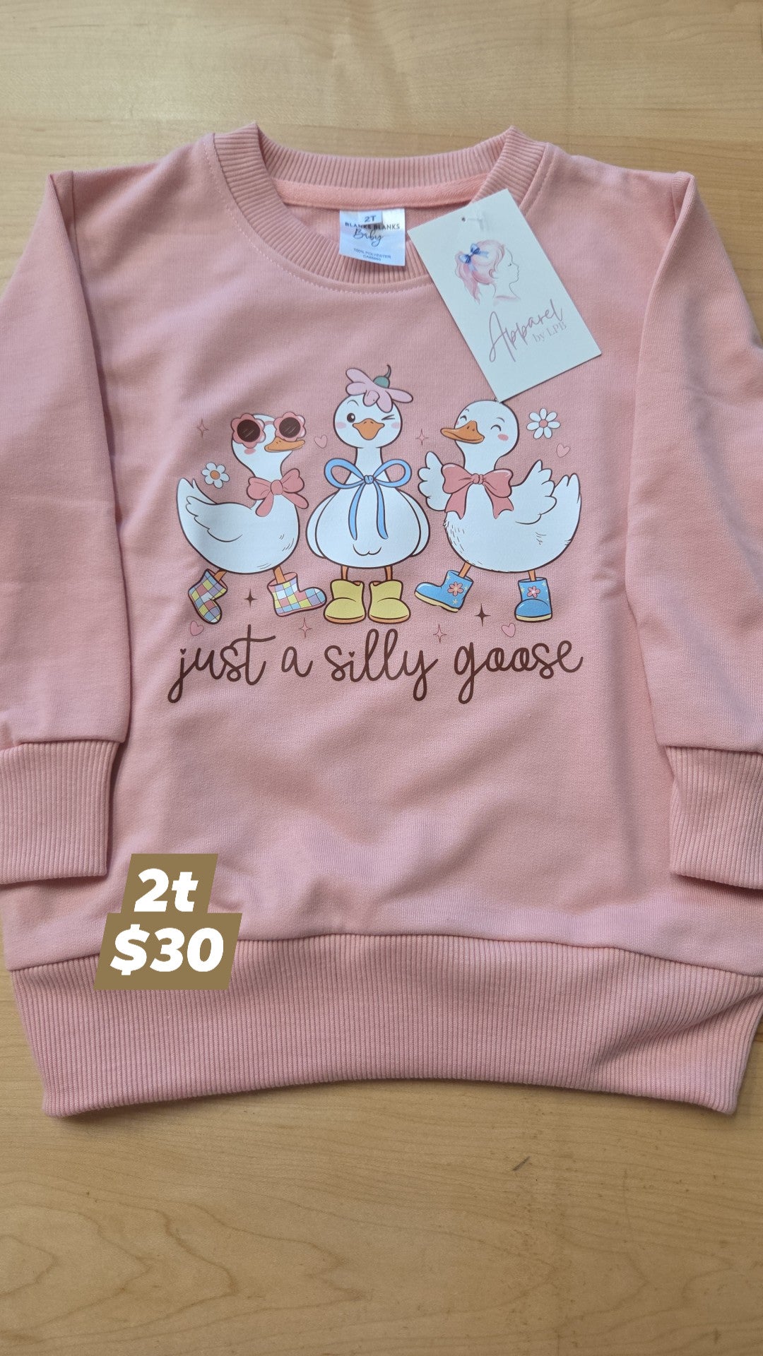 Apparel by LPB - Child - Pink Crew - Silly Goose