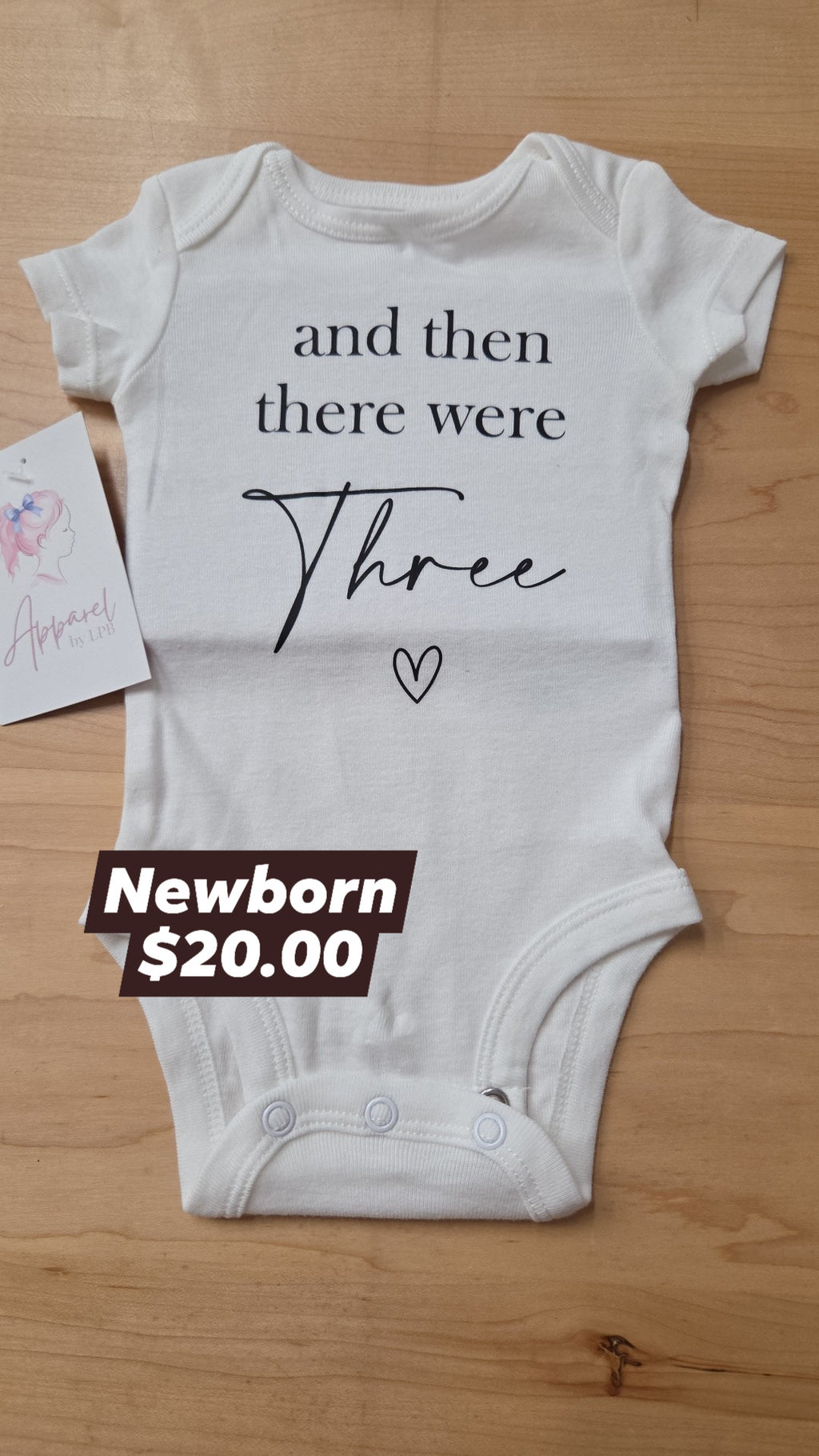 Apparel by LPB - Onesies - New - Welcome / And then there were three