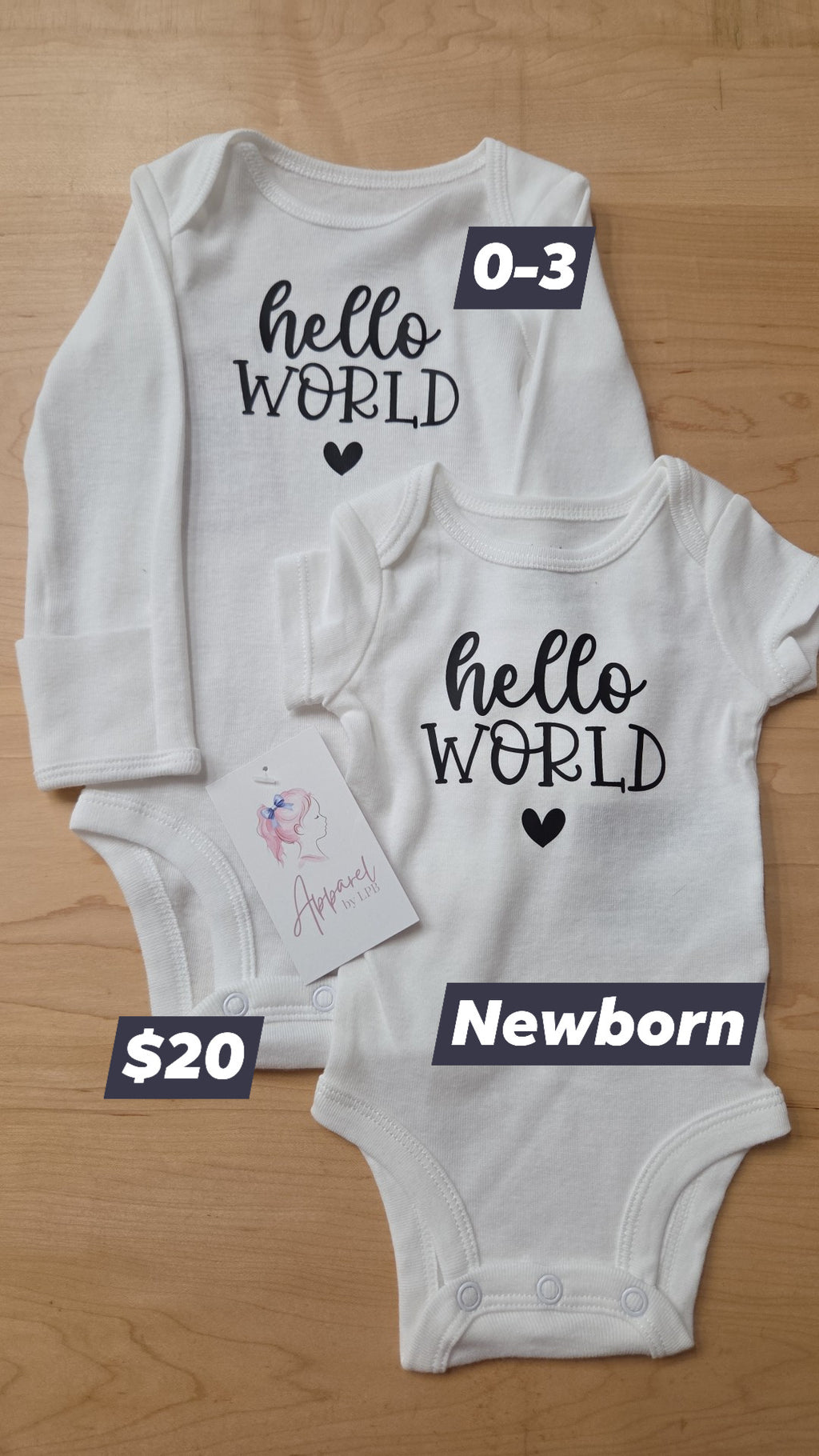 Apparel by LPB - Onesies - New - Welcome / And then there were three