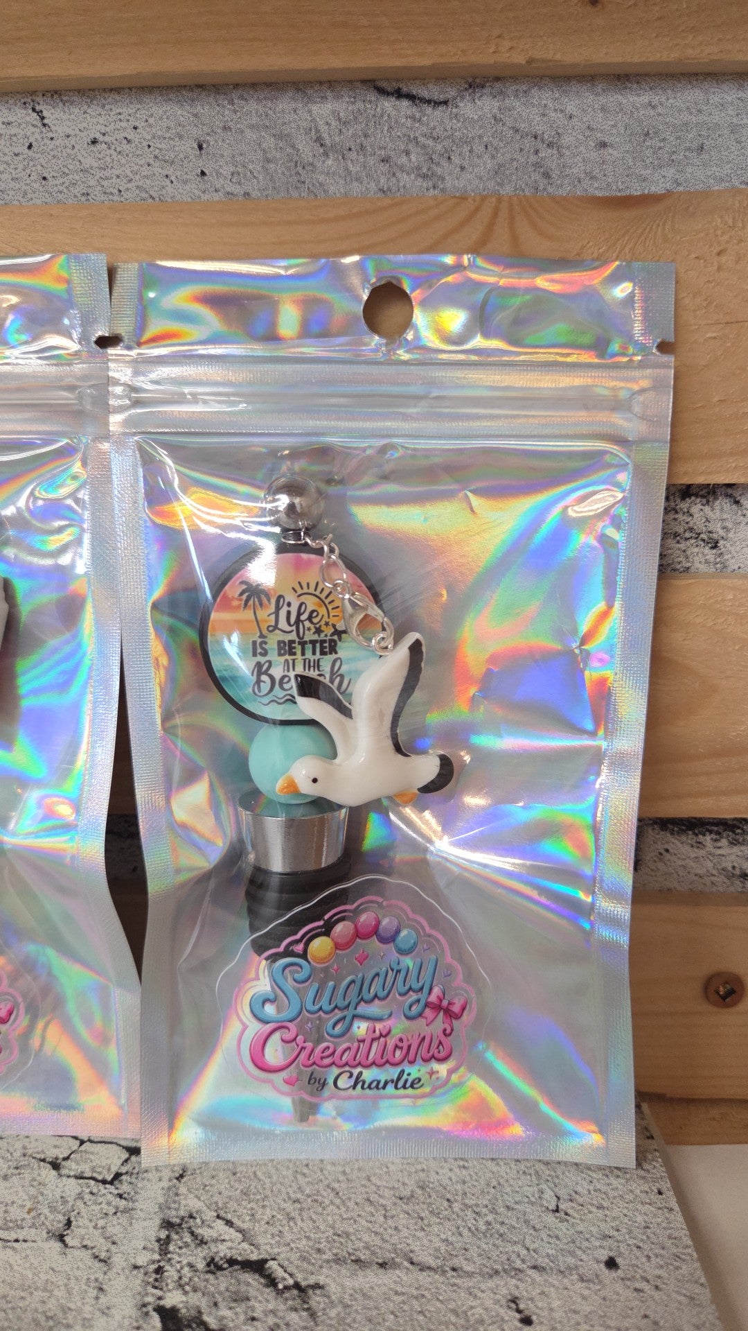 Sugary Creations by Charlie - Wine Stoppers - Surprise Pattern