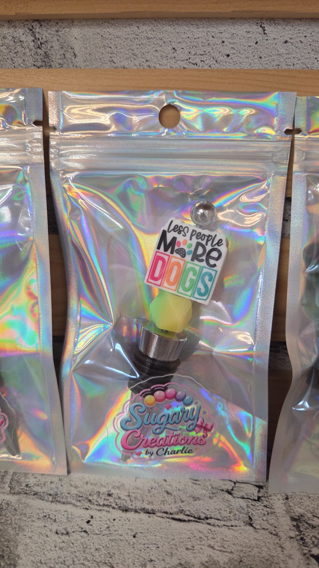 Sugary Creations by Charlie - Wine Stoppers - Surprise Pattern